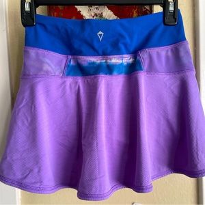 Ivivva-PURPLE -TENNIS SKIRT SKORT -IN SIZE 12 -LIKE NEW CONDITION!